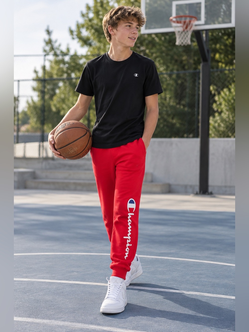 Champion sweat pants and shorts set